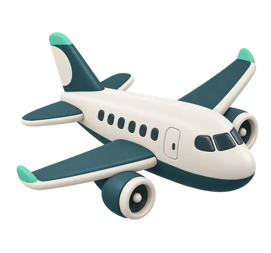 Illustration : avion — secteur voyage