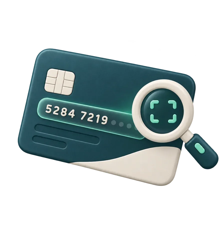 Illustration : identification par les premiers chiffres de la carte