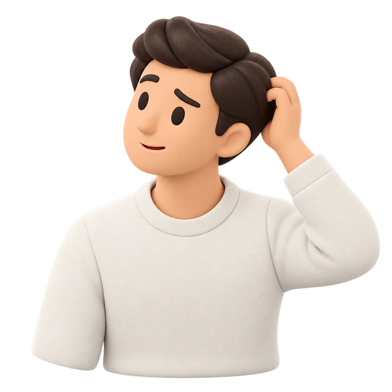 Illustration : client qui se pose une question