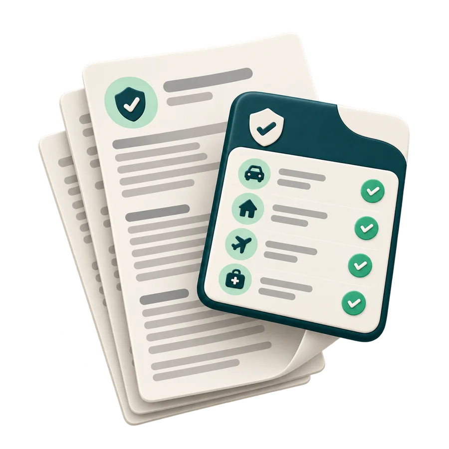 Illustration : documents de conseil et checklist de couvertures