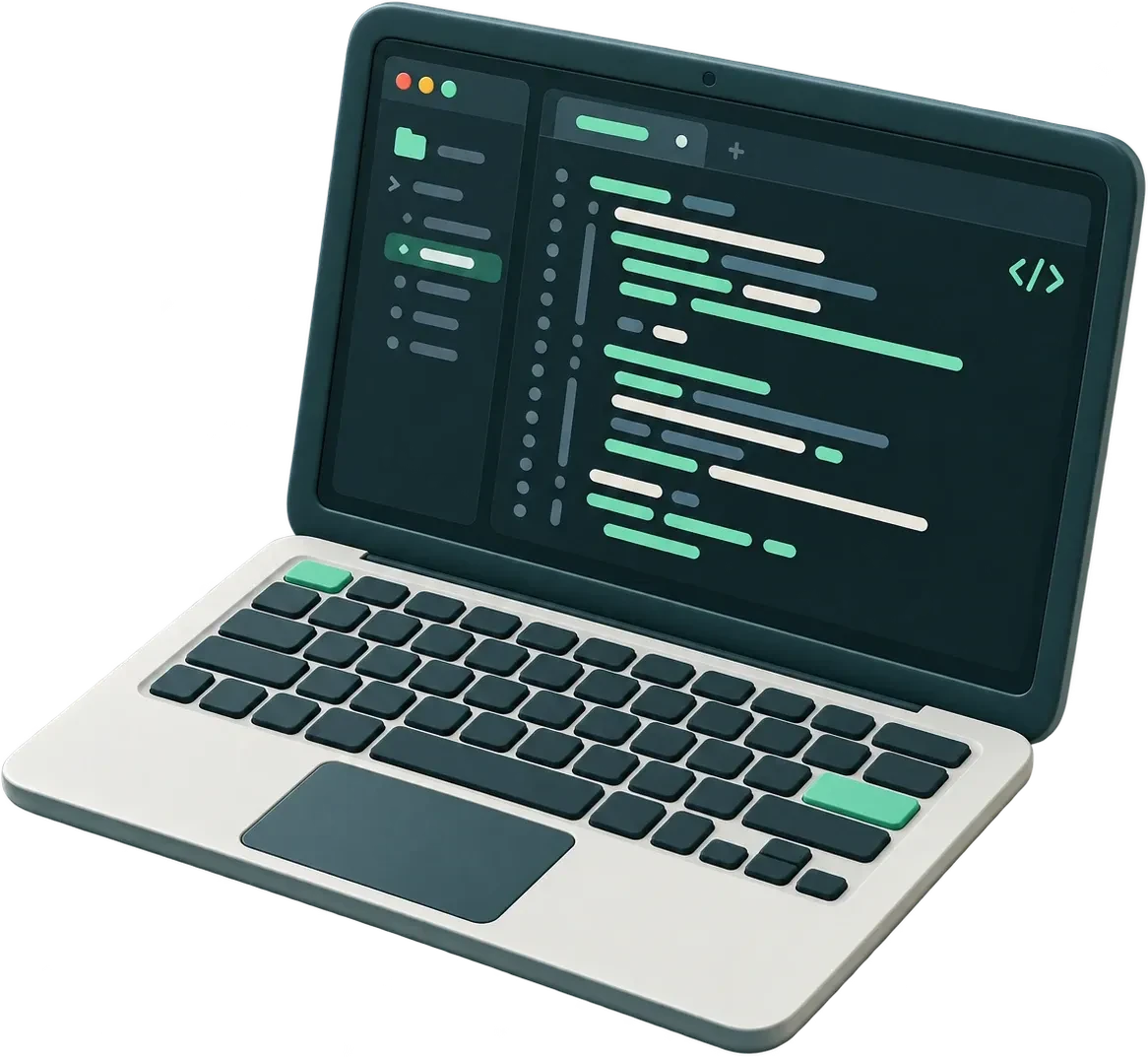 Illustration : ordinateur portable — démo MOWGLY Pro