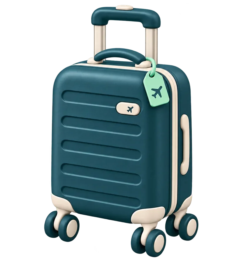 Illustration : valise — contact professionnel